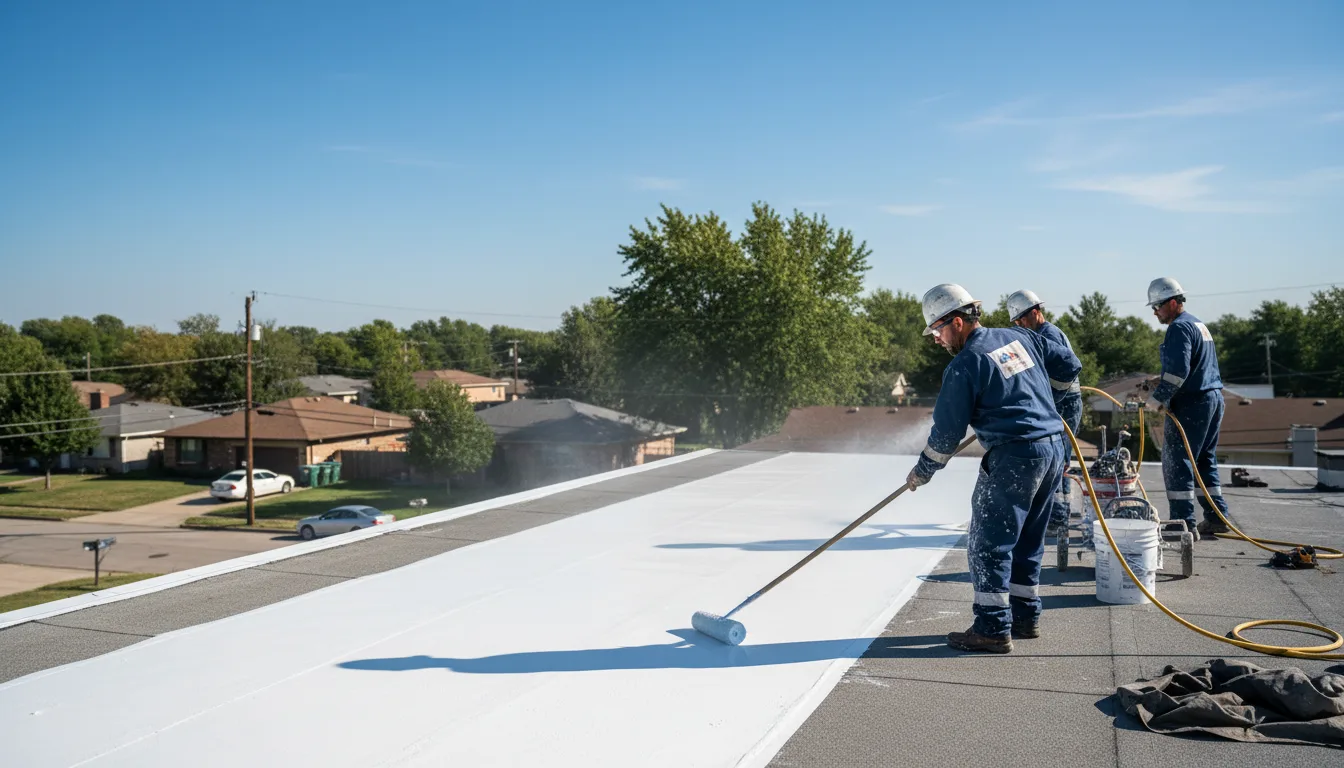 Commercial roof coating in Wheatfield, IN near me